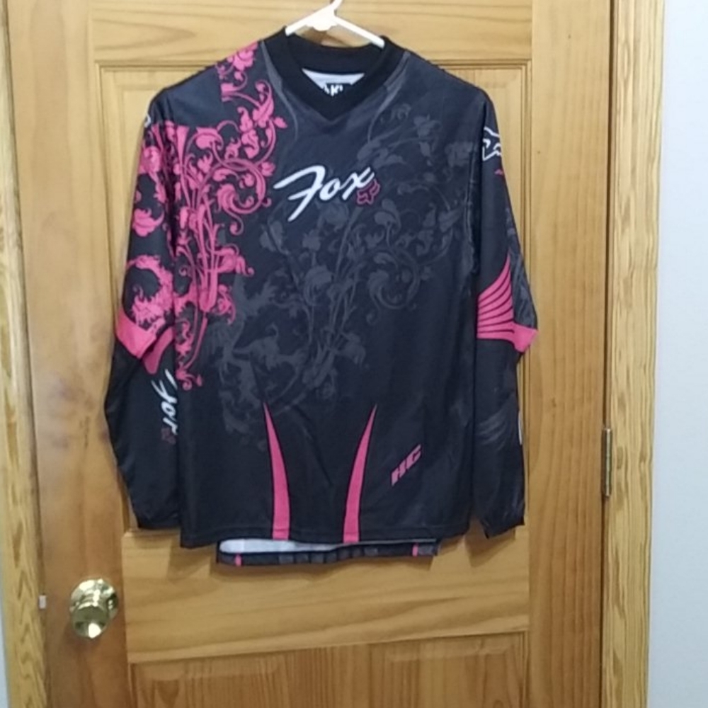 Fox Black and Pink Kids Jersey